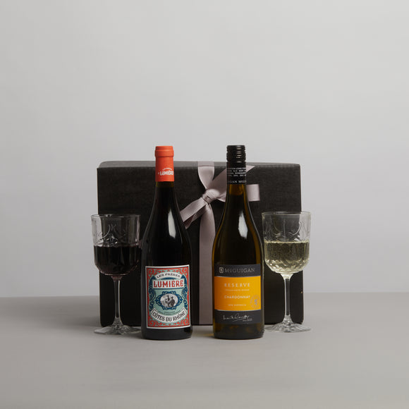 Classic Red & White Wine Gift Box