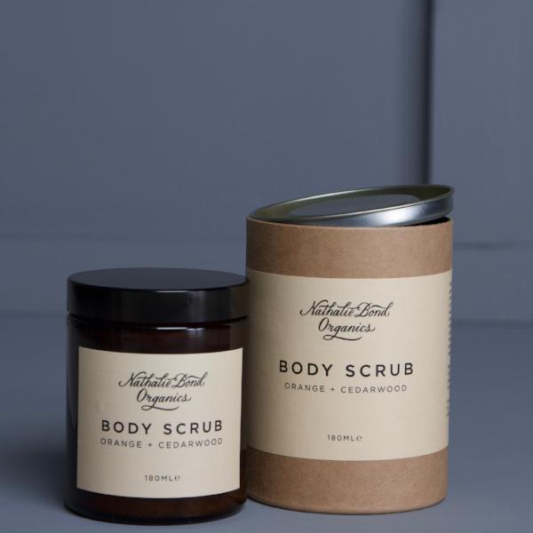 Orange & cedarwood body scrub 